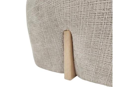 Butaca Salon Madera y Tapizado Beige Serie Arhoa