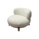 Butaca Salon Moderna Beige Pata Madera - Serie Ibal
