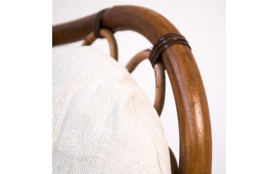 Butaca Salon Ratan Natural con Cojin Serie Abanico