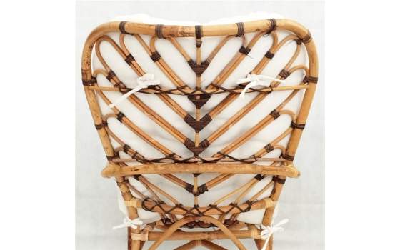 Butaca Salon Ratan Natural con Cojin Serie Abanico