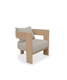Butaca Salon Teca Asiento Respaldo Tapizado - Serie Ardey