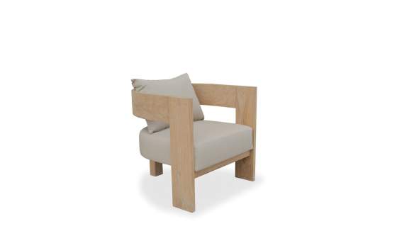 Butaca Salon Teca Asiento Respaldo Tapizado - Serie Ardey