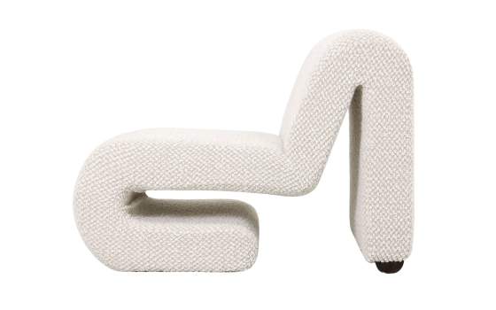 Butaca Sillón Eme Tejido Bucle Natura Beige Serie Adesin