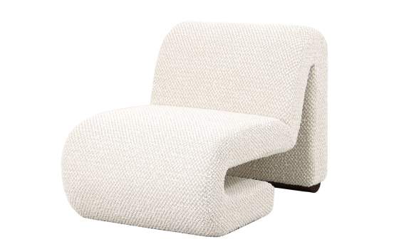 Butaca Sillón Eme Tejido Bucle Natura Beige Serie Adesin