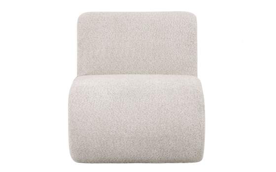 Butaca Sillón Eme Tejido Rizo Suave Beige Serie Adesin