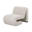 Butaca Sillón Eme Tejido Rizo Suave Beige Serie Adesin