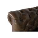 Butaca Sillon 1 Plaza Chester Madera Piel Marron Serie Alduan