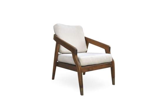 Butaca sillon Colonial Actual Madera Maciza Con Cojines