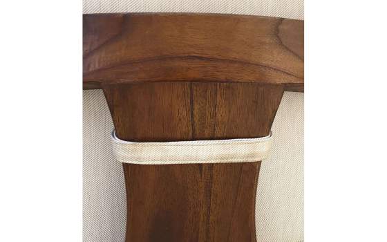 Butaca sillon Colonial Actual Madera Maciza Con Cojines