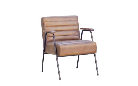 Butaca Sillon Comedor de Piel y Metal Serie New Boston Butaca Sillon Comedor de Piel y Metal Serie New Boston