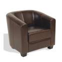 Butaca Sillon Poli Piel Negro