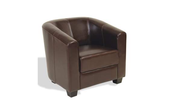 Butaca Sillon Poli Piel Negro