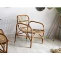 Butaca Sillon Rattan Natural Para Terraza Jardin Serie Aranche