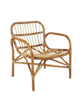 Butaca Sillon Rattan Natural Para Terraza Jardin Serie Aranche