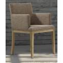 Butaca Sillon Tapizado Patas Roble Adott