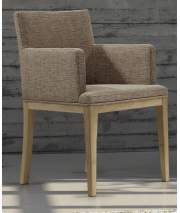 Butaca Sillon Tapizado Patas Roble Adott
