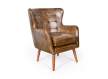 Butaca Sillon Tapizado Piel Vintage Capitone - Serie Bristol