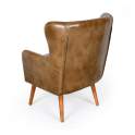 Butaca Sillon Tapizado Piel Vintage Capitone - Serie Bristol