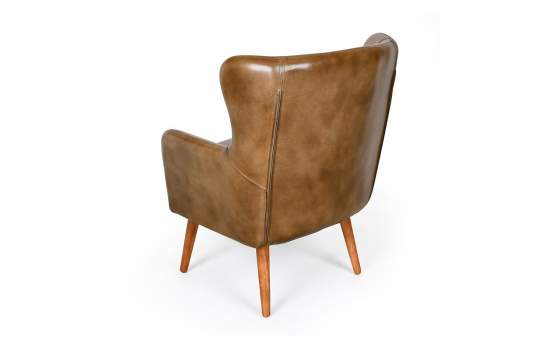 Butaca Sillon Tapizado Piel Vintage Capitone - Serie Bristol