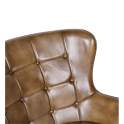 Butaca Sillon Tapizado Piel Vintage Capitone - Serie Bristol