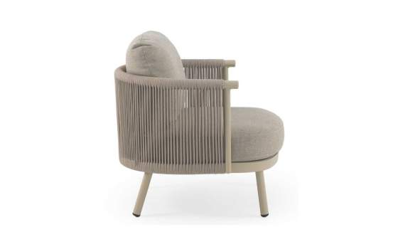 Butaca sillon Terraza Jardin Alumino Tapizado Arena Serie Ayle Butaca sillon Terraza Jardin Alumino Tapizado Arena Serie Ayle