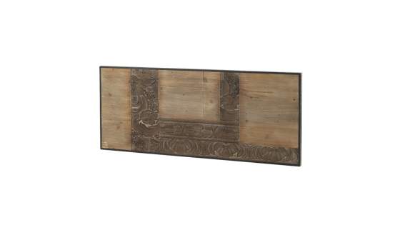 Cabecero 135 Madera Tallado Rustico Vintage Serie Black