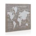 Cabecero 3 Tamaños Mapa Mundi Serie Patrones