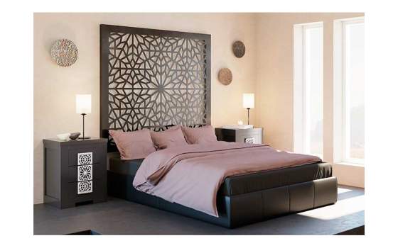 Cabecero 4 Tamaños Forja Estilo Actual Sin Patas Serie Dakota