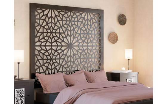 Cabecero 4 Tamaños Forja Estilo Actual Sin Patas Serie Dakota