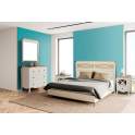 Cabecero Aspas Actual Madera Bicolor Serie Dormitorio Praga