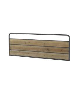 Cabecero Cama 150 Industrial Madera Metal Serie Baillet