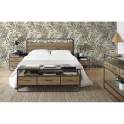 Cabecero Cama 150 Industrial Madera Metal Serie Baillet