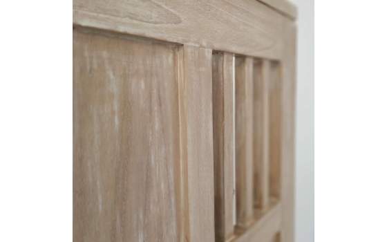 Cabecero Cama de 90 Barras en Blanco Decapado Serie Elisean