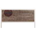 Cabecero de Forja con Tablero de Madera Decorado Zone  Abtat