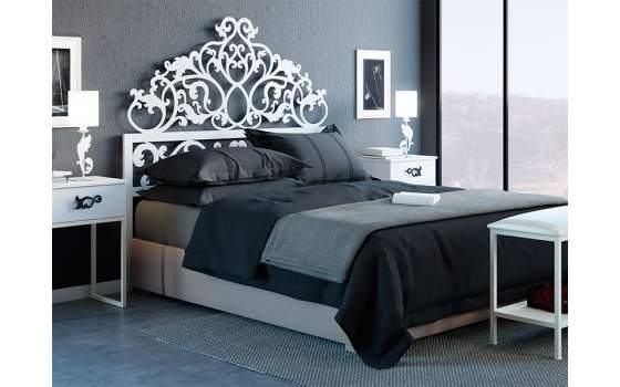 Cabecero de Forja Diseño Actual Con Patas Serie Dayra