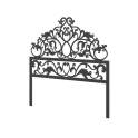 Cabecero de Forja Diseño Actual Con Patas Serie Dayra