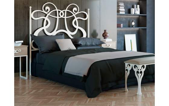 Cabecero de Forja Diseño Actual Con Postes Serie Raissa