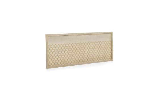 Cabecero Diseño 4 Tamaños Color Blanco Decape y Oro Adresas