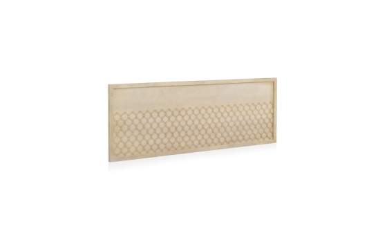 Cabecero Diseño 4 Tamaños Color Blanco Decape y Oro Adresas