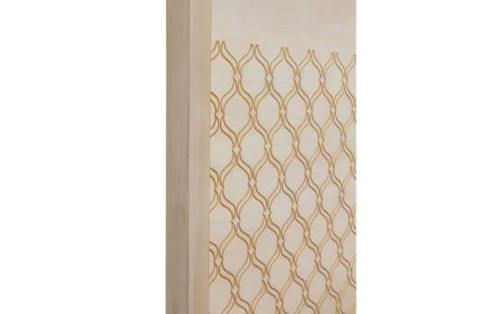 Cabecero Diseño 4 Tamaños Color Blanco Decape y Oro Adresas