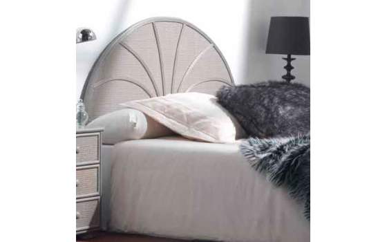 Cabecero Dormitorio de Rattan Semicircular