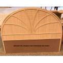 Cabecero Dormitorio de Rattan Semicircular