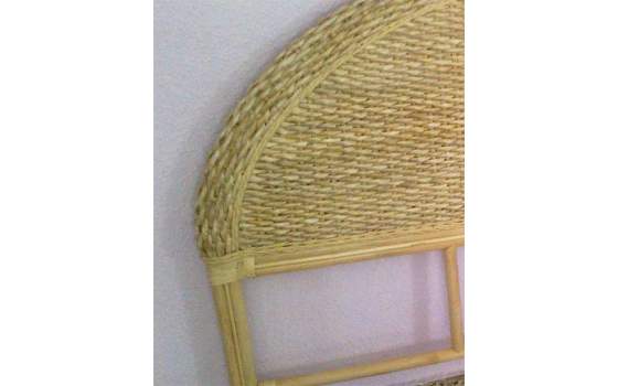 Cabecero Tejido Enea y Mimbre