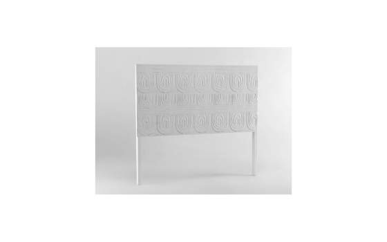 Cabecero Etnico Oriental Tallado Blanco Cama 150 Arkaya