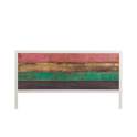 Cabecero Forja con Tablero de Madera Colores Decapados Abtat