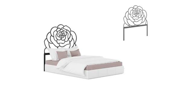 Cabecero Forja Rosa Cruz