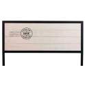 Cabecero Forja Tablero Central Madera Diseño Love Abtat