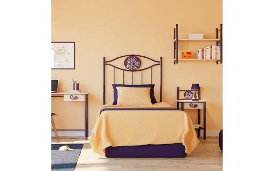 Cabecero Forja y Acero 2 Tamaños Juvenil con Patas Serie Sandy