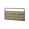 Cabecero Juvenil Industrial Madera Metal Serie Baillet