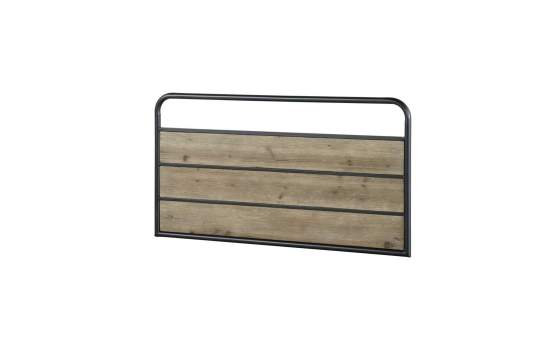 Cabecero Juvenil Industrial Madera Metal Serie Baillet